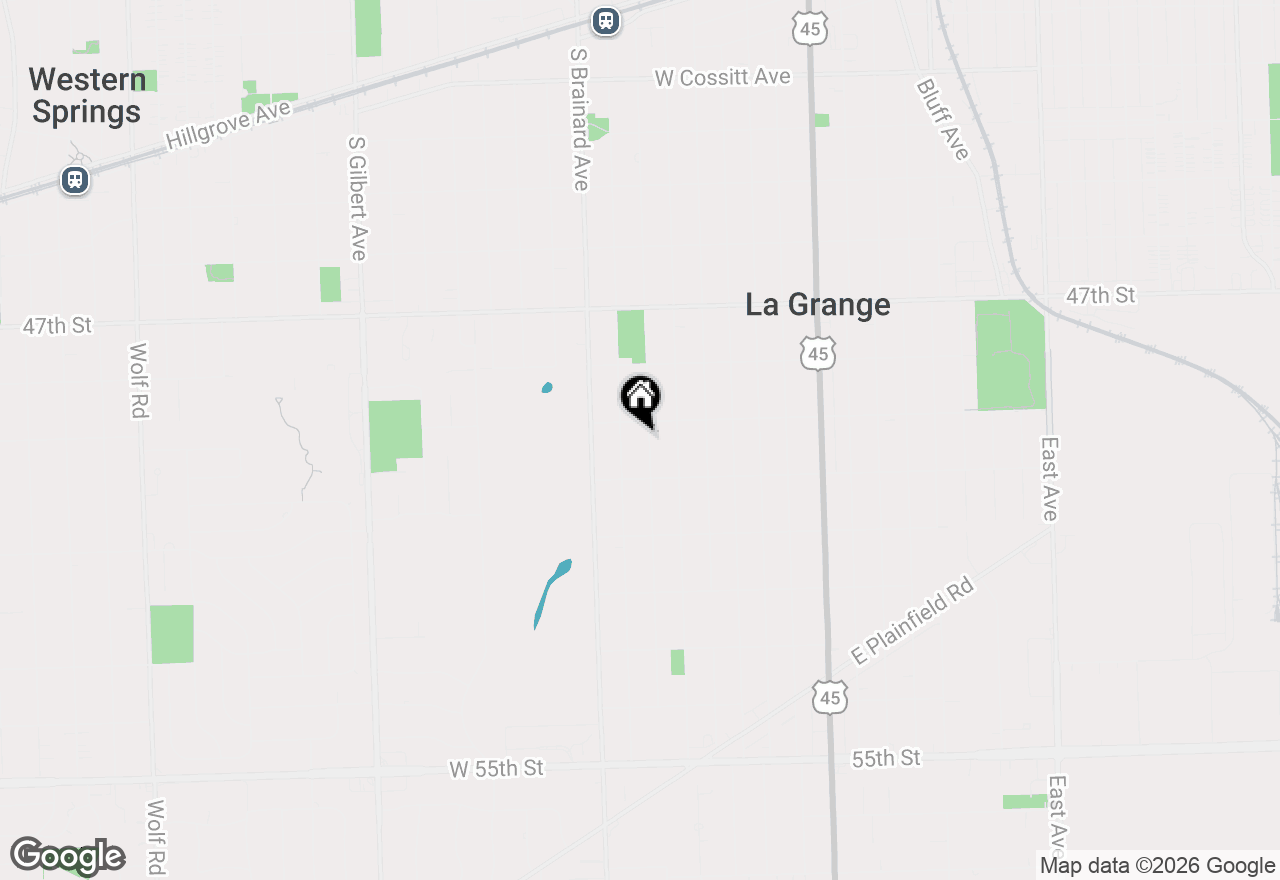 Map of 716 S Waiola Avenue, La Grange, IL 60525