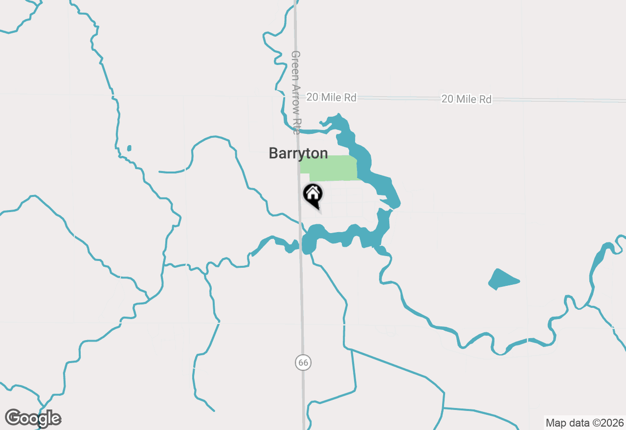 Map of 156 S Stearns Street, Barryton, MI 49305