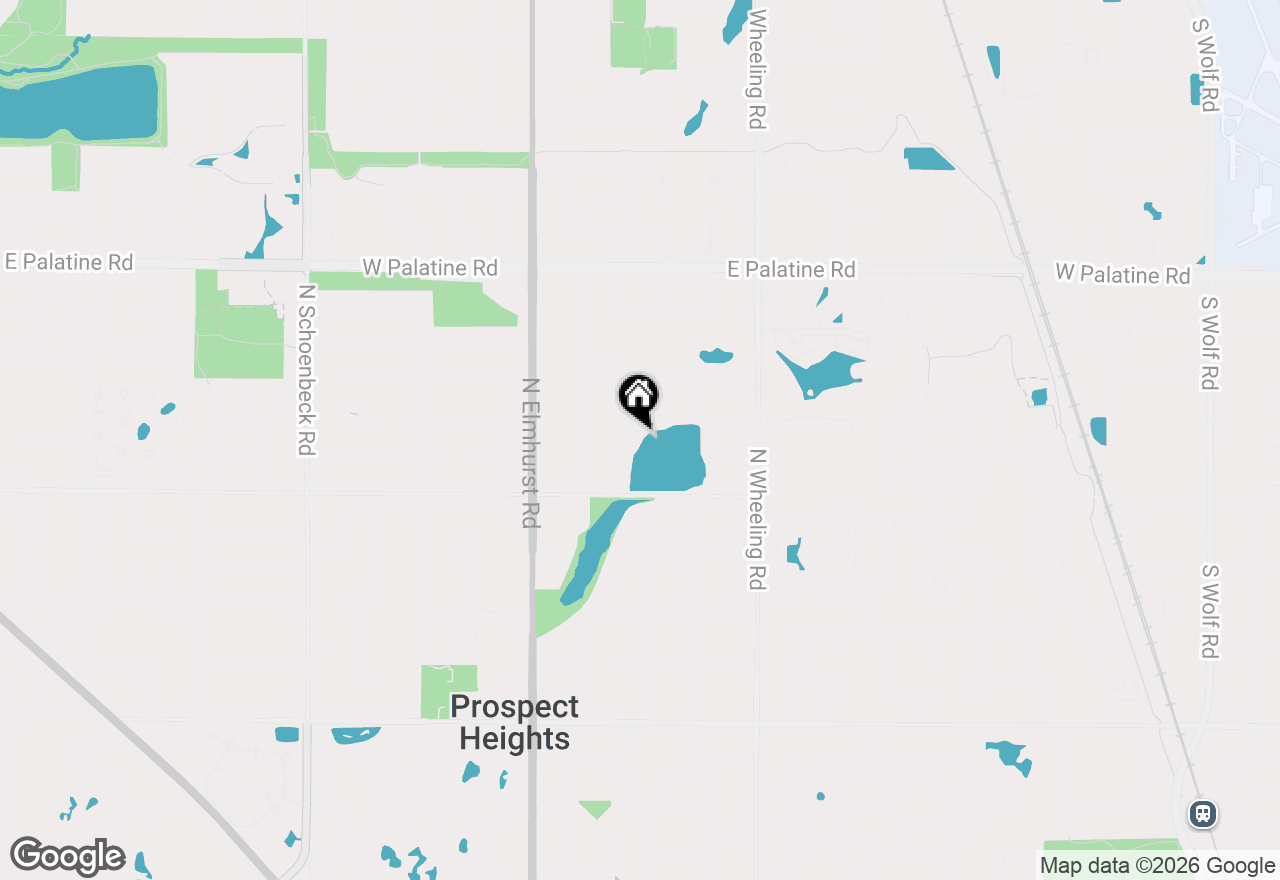 Map of 408 Hill Court, Prospect Heights, IL 60070