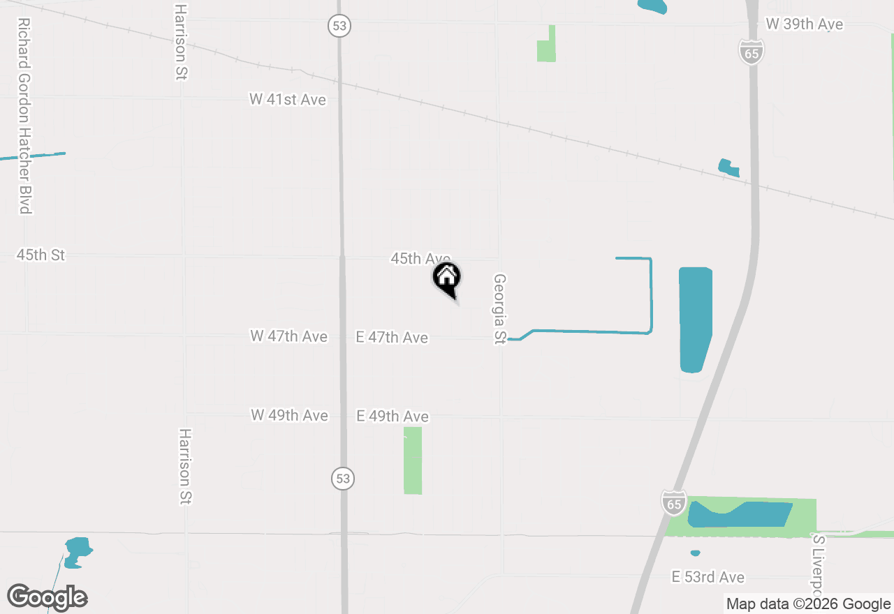 Map of 4613 Maryland Street, Gary, IN 46409