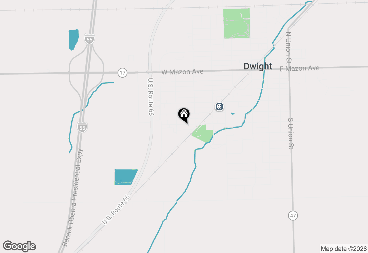 Map of 317 W Williams Street, Dwight, IL 60420