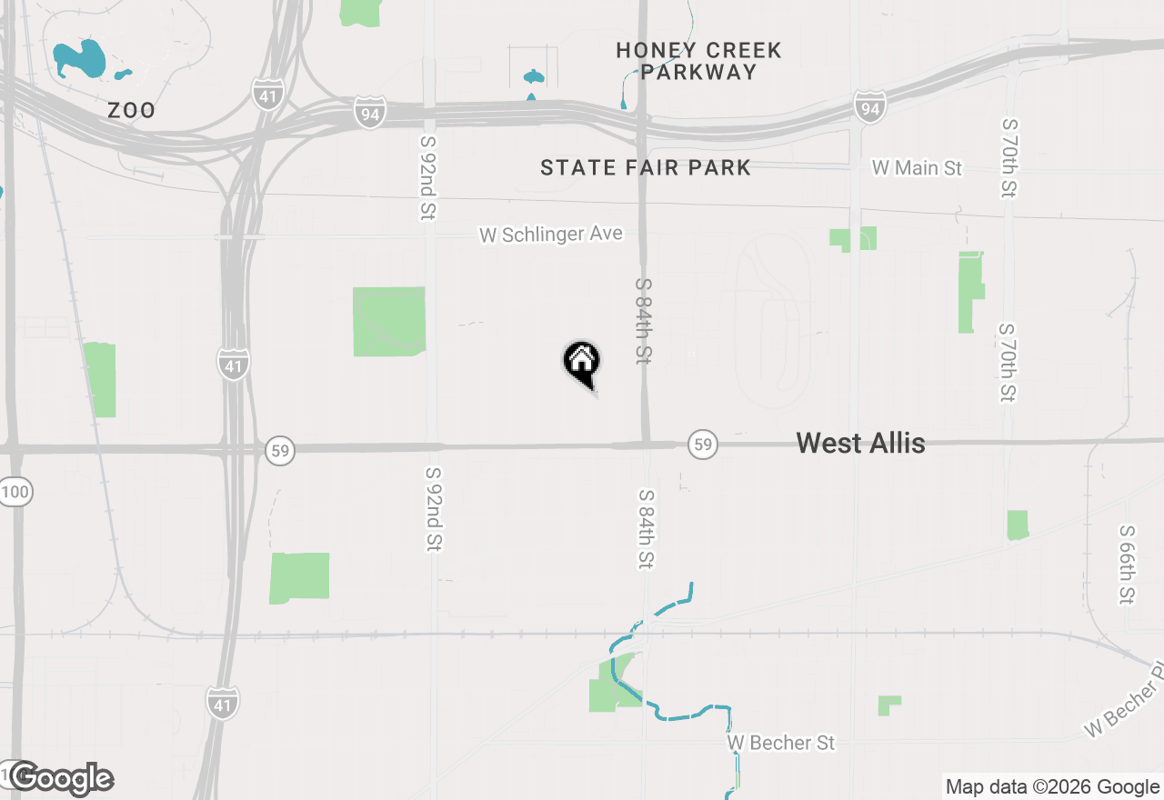 Map of 1309 S 86th St, West Allis, WI 53214