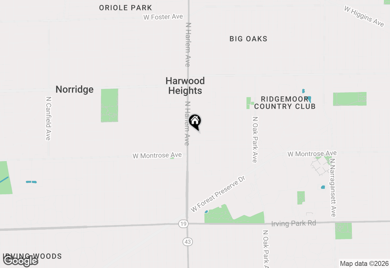 Map of 7122 W Agatite Avenue, Norridge, IL 60706