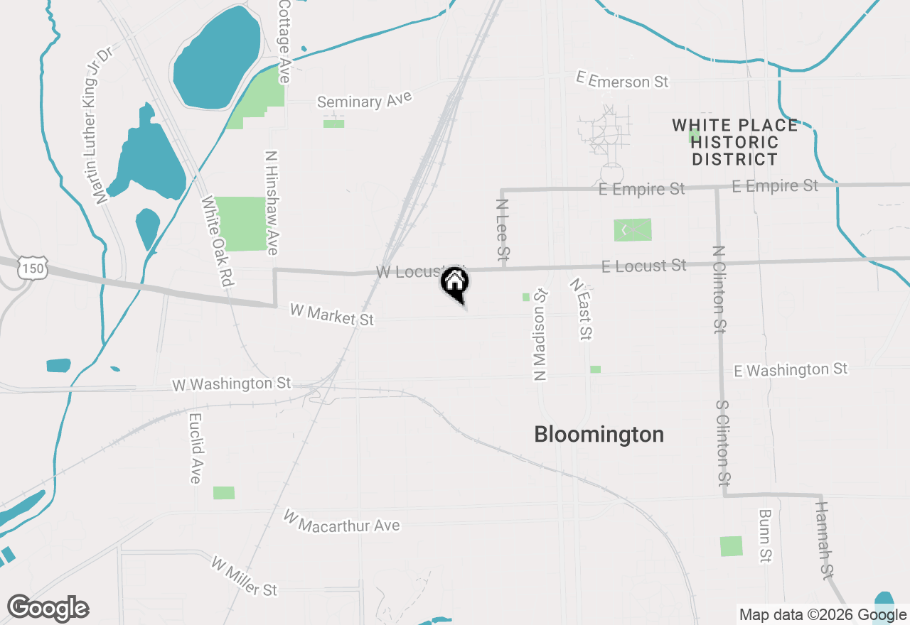 Map of 705 W Market Street, Bloomington, IL 61701