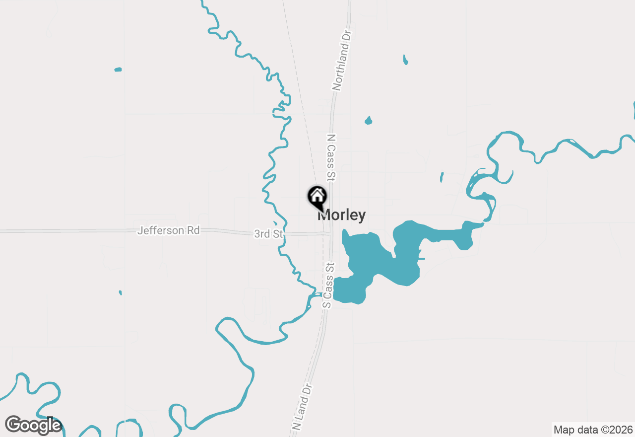 Map of 107 South Scott Street, Morley, MI 49336