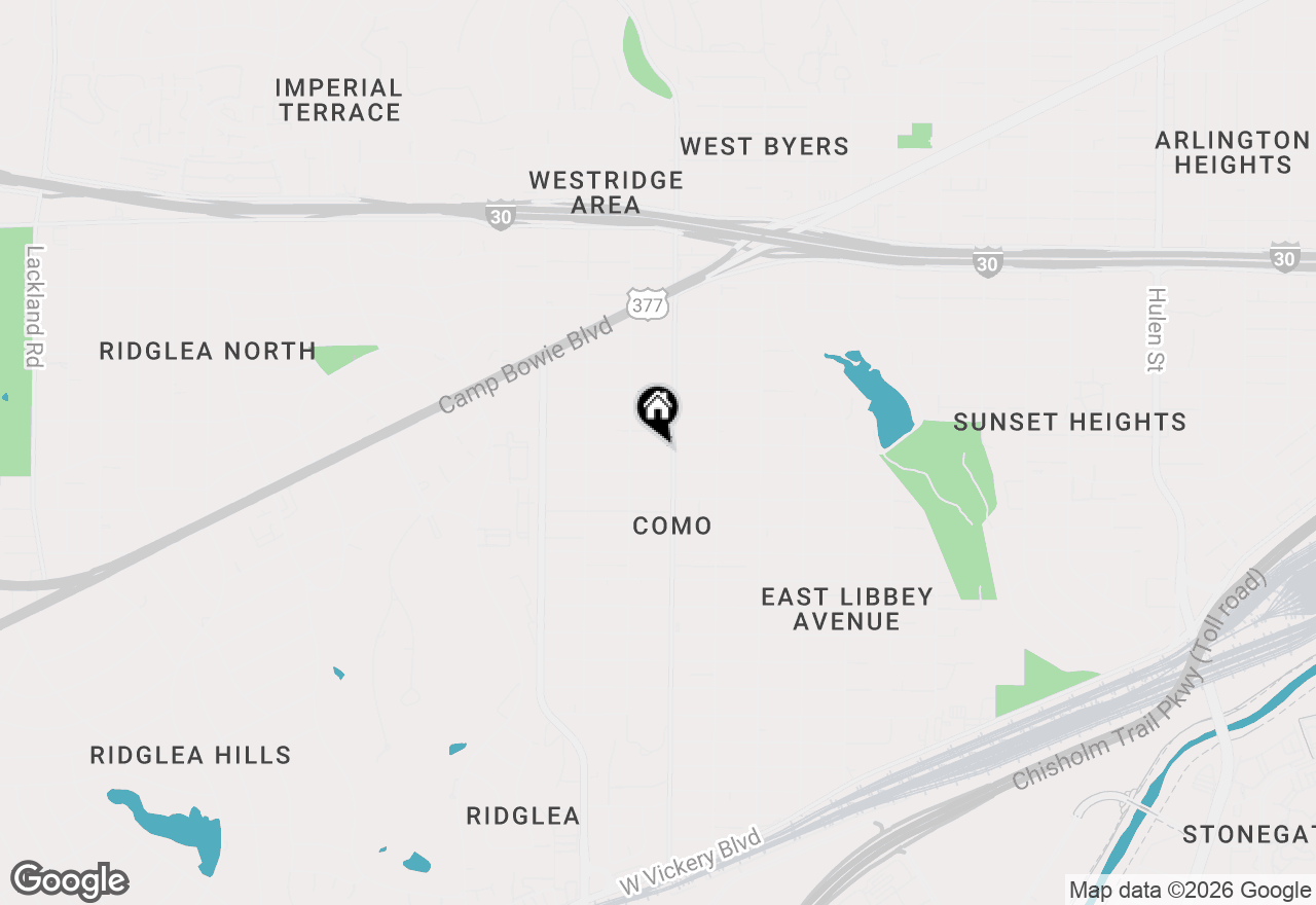 Map of 5713 Houghton Avenue, Fort Worth, TX 76107