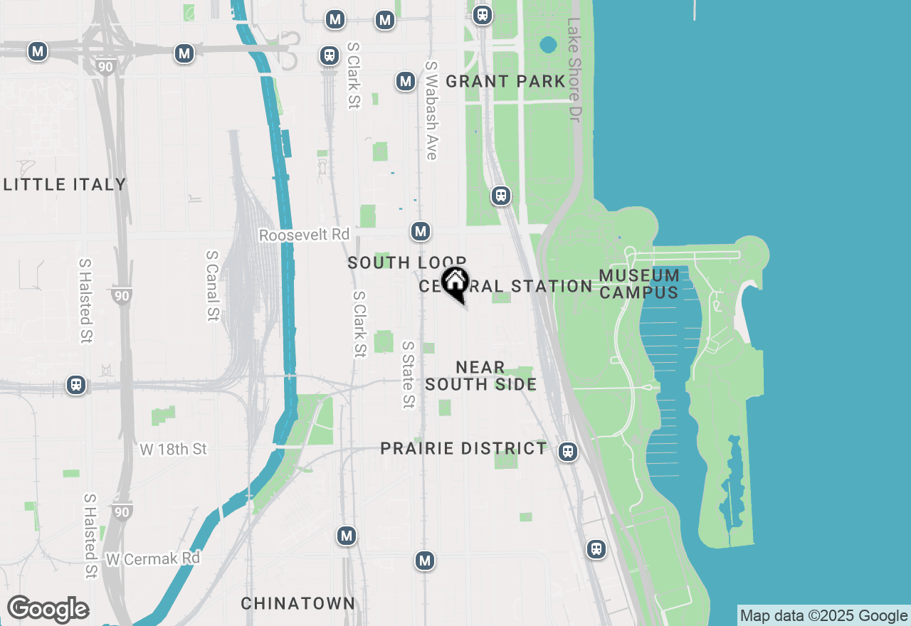 Map of 1400 S Michigan Avenue #1709, Chicago, IL 60605