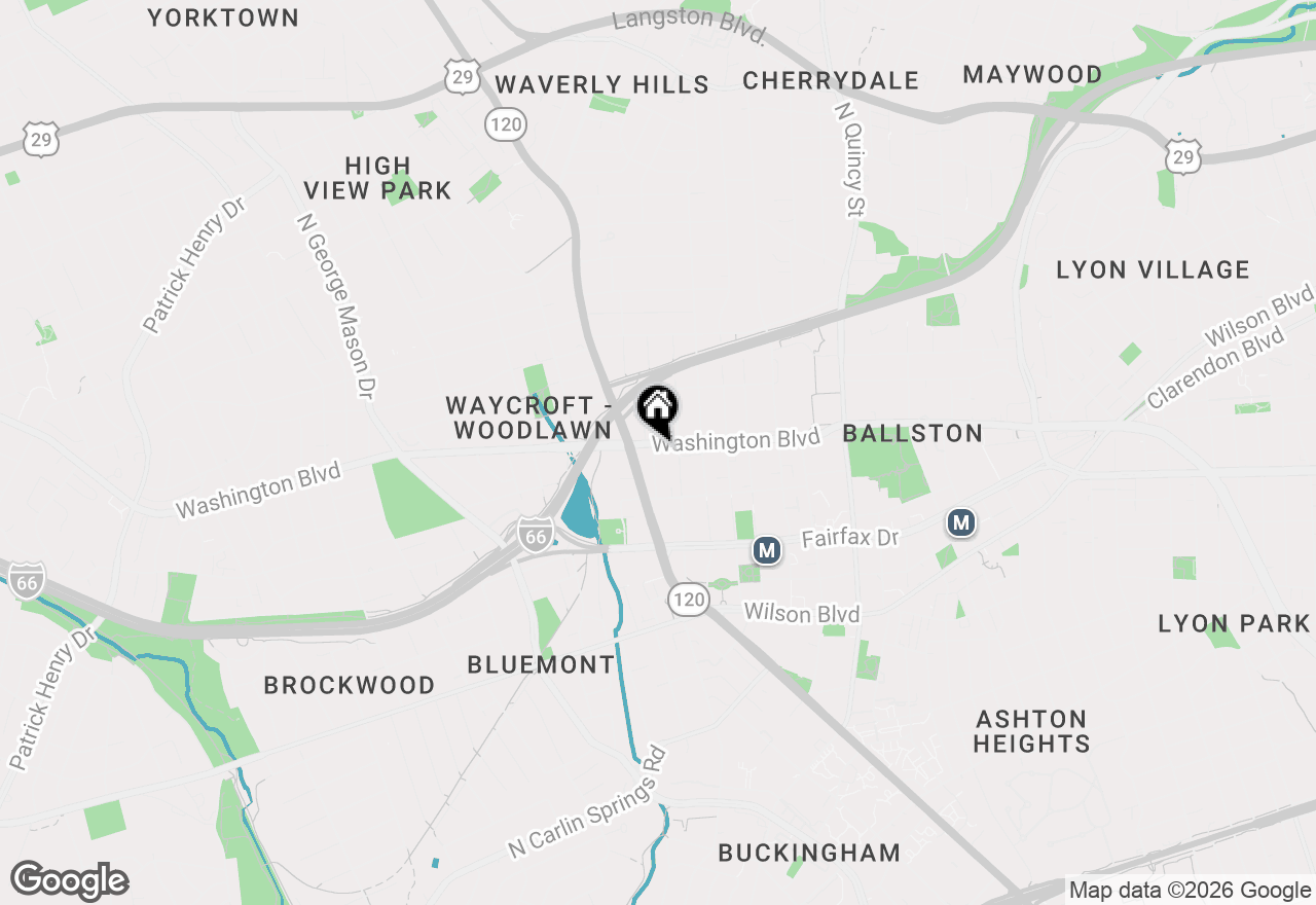 Map of 1179 N Vernon Street, Arlington, VA 22201