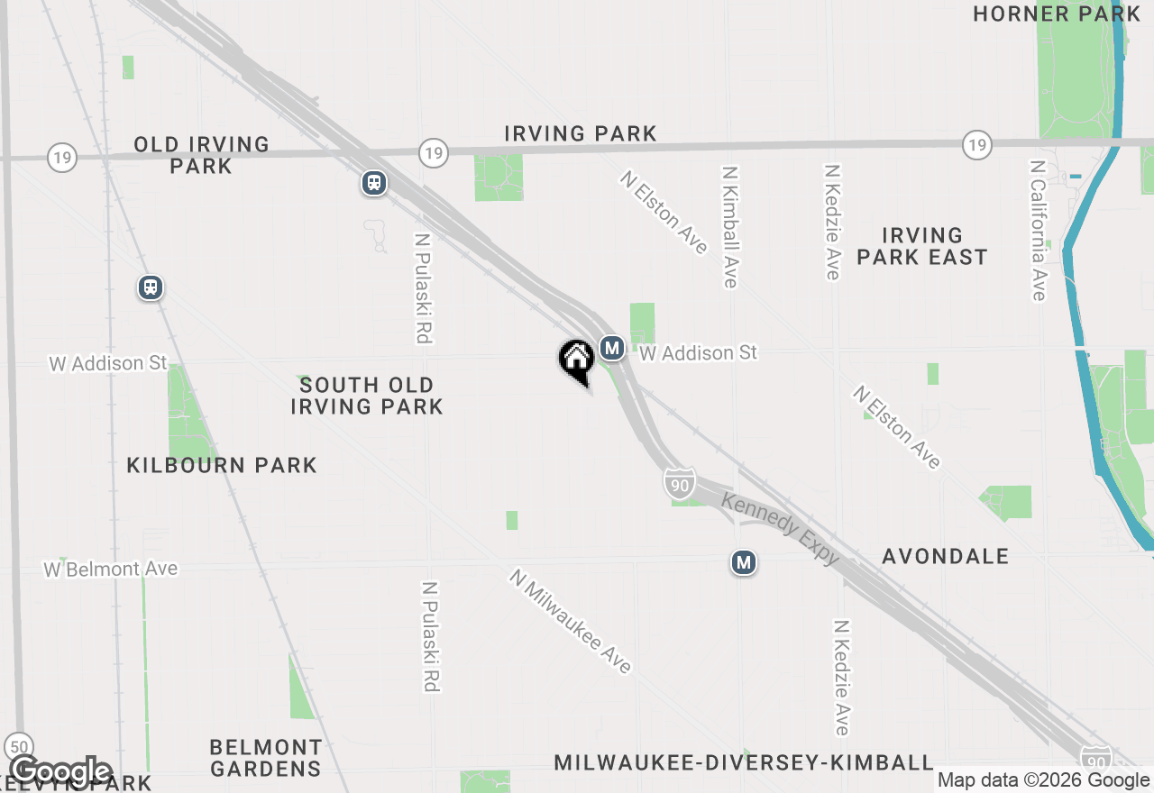 Map of 3508 N Lawndale Avenue #2, Chicago, IL 60618
