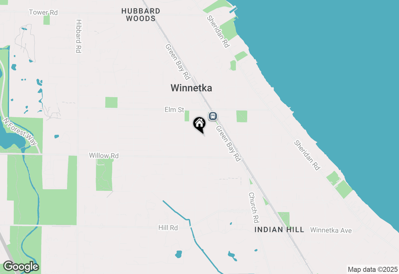 Map of 437 Chestnut Street, Winnetka, IL 60093