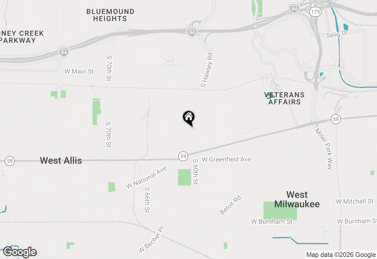 Map of 1100 S 61st St #1102, West Allis, WI 53214