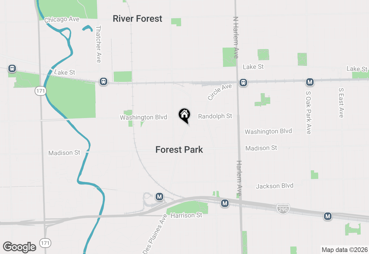 Map of 231 Des Plaines Avenue, Forest Park, IL 60130