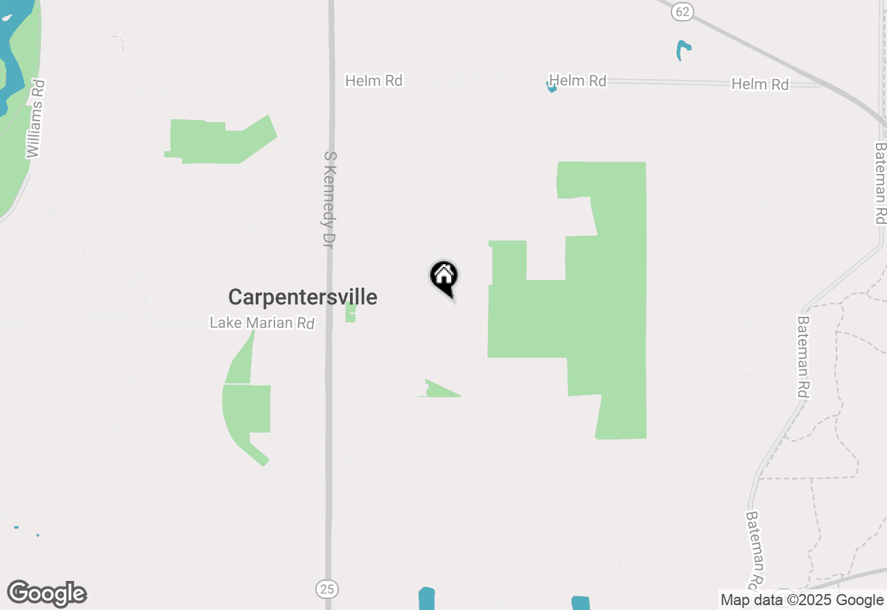 Map of 18 Robin Road, Carpentersville, IL 60110
