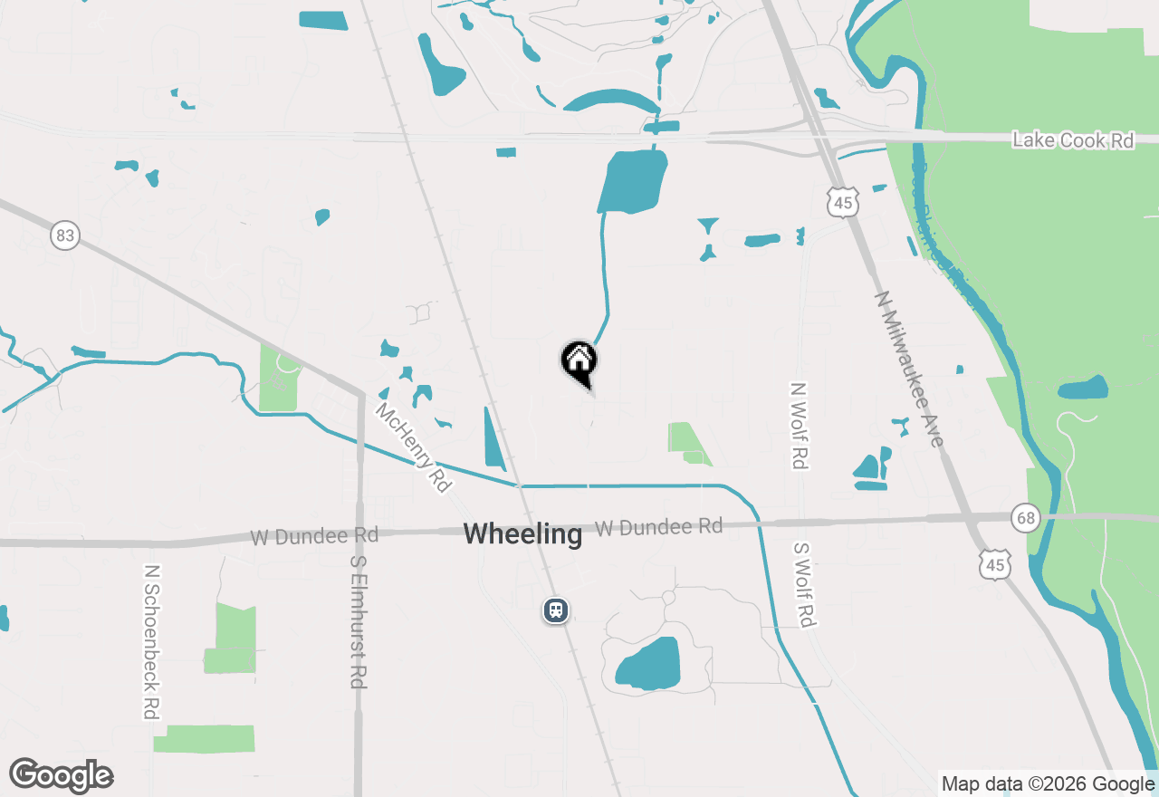 Map of 264 12th Street #D, Wheeling, IL 60090