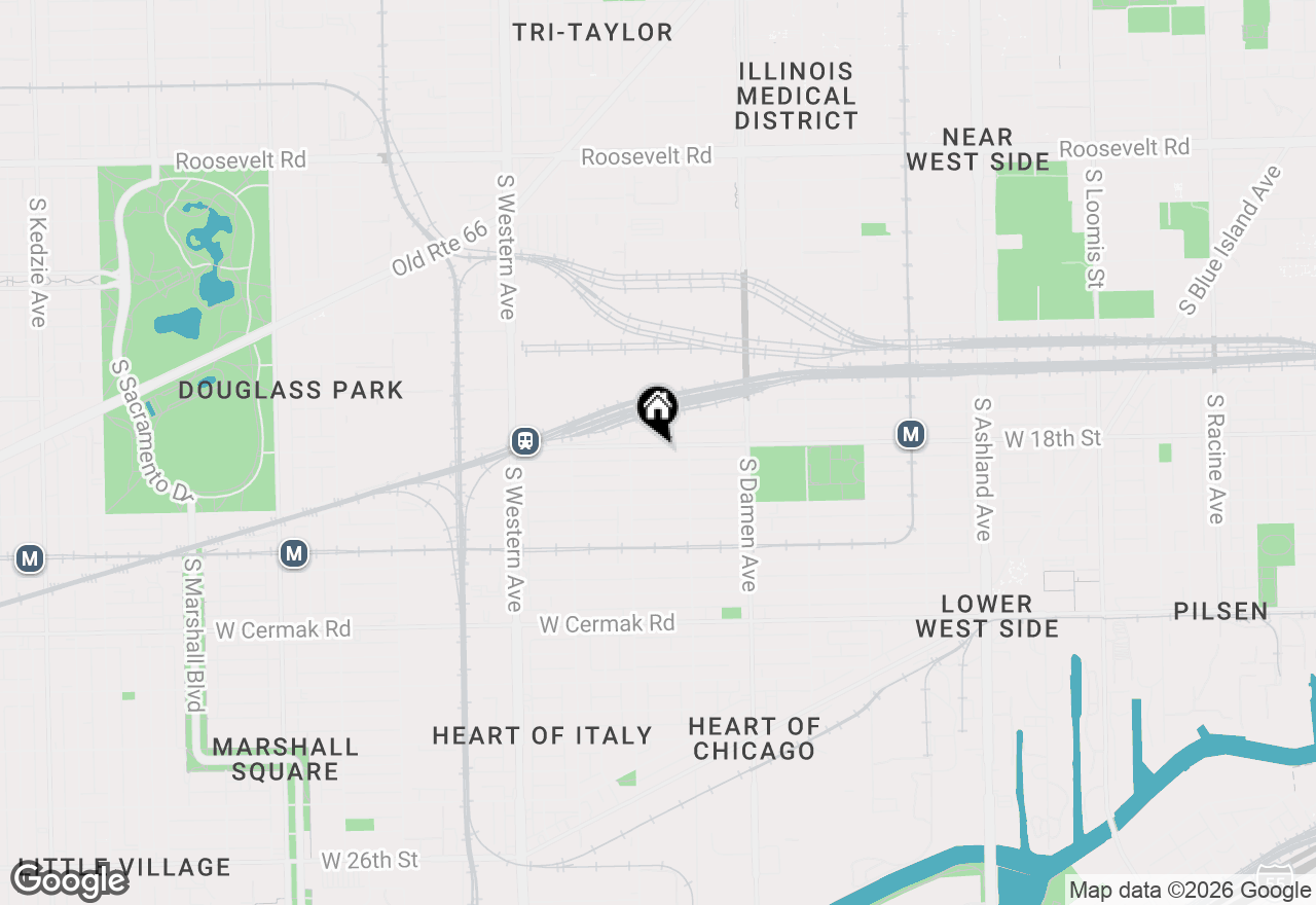 Map of 2133 W 18th Street, Chicago, IL 60608