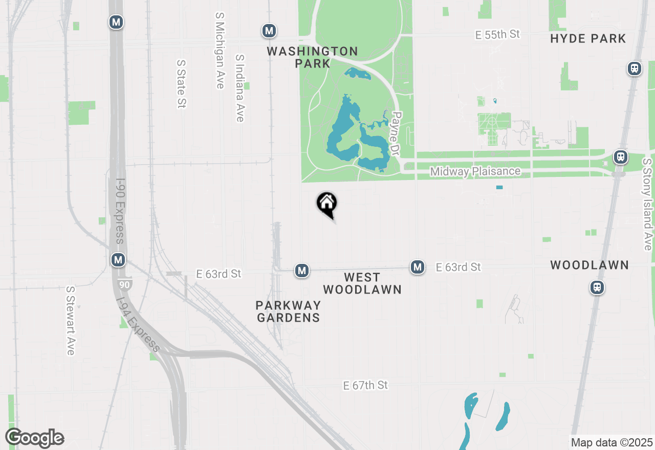 Map of 6126 S Eberhart Avenue #1, Chicago, IL 60637