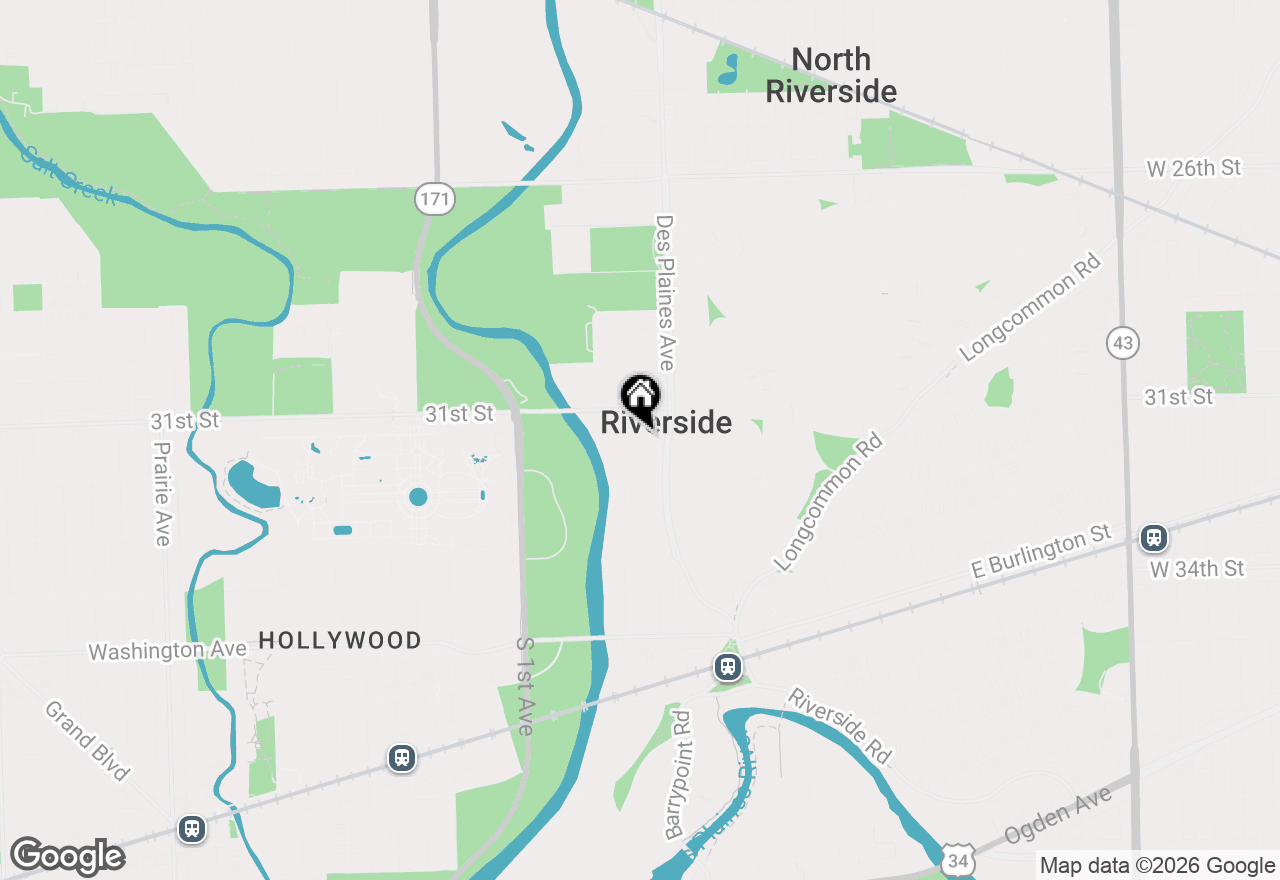Map of 305 Maplewood Road, Riverside, IL 60546