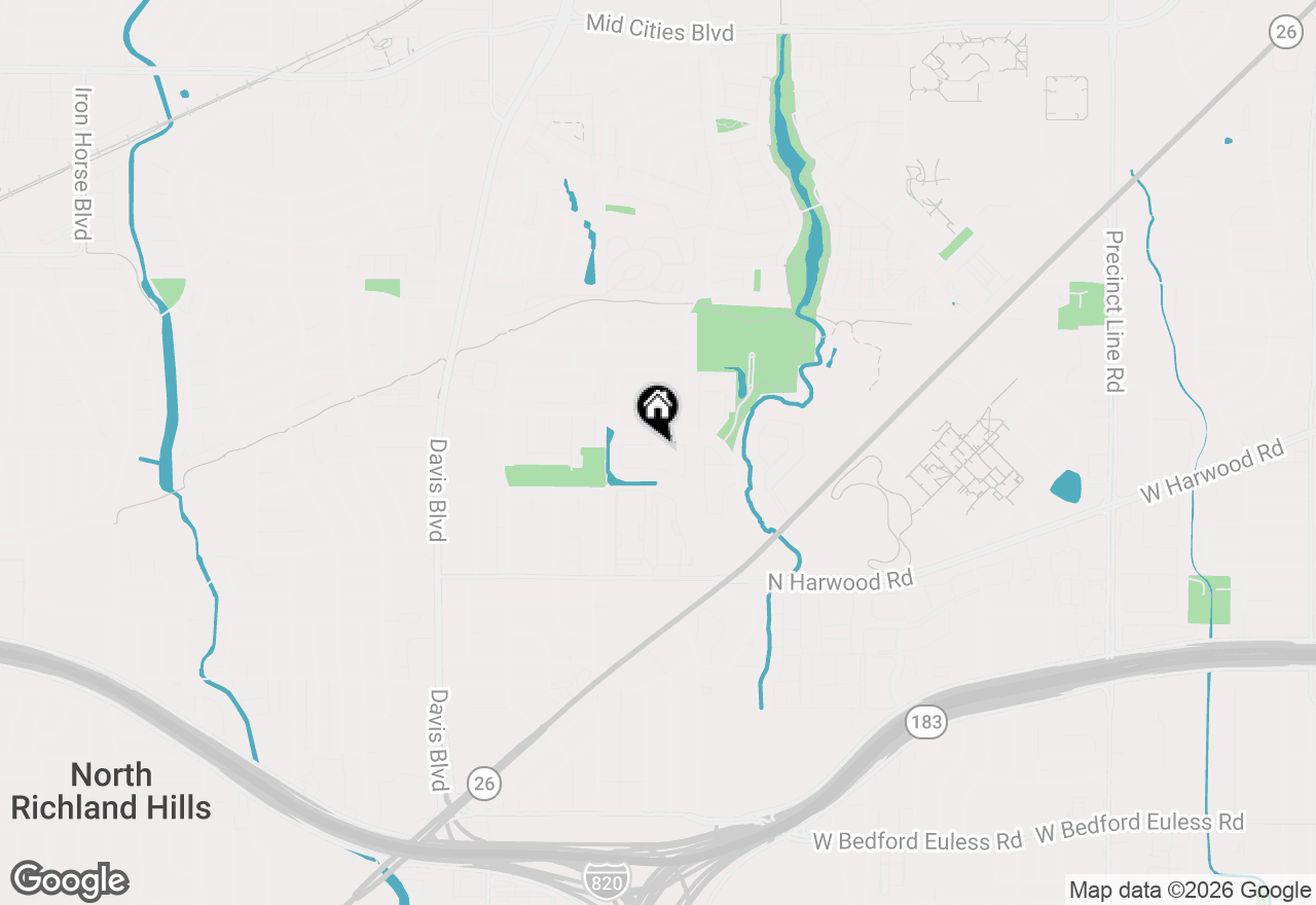 Map of 8304 Emerald Circle, North Richland Hills, TX 76180