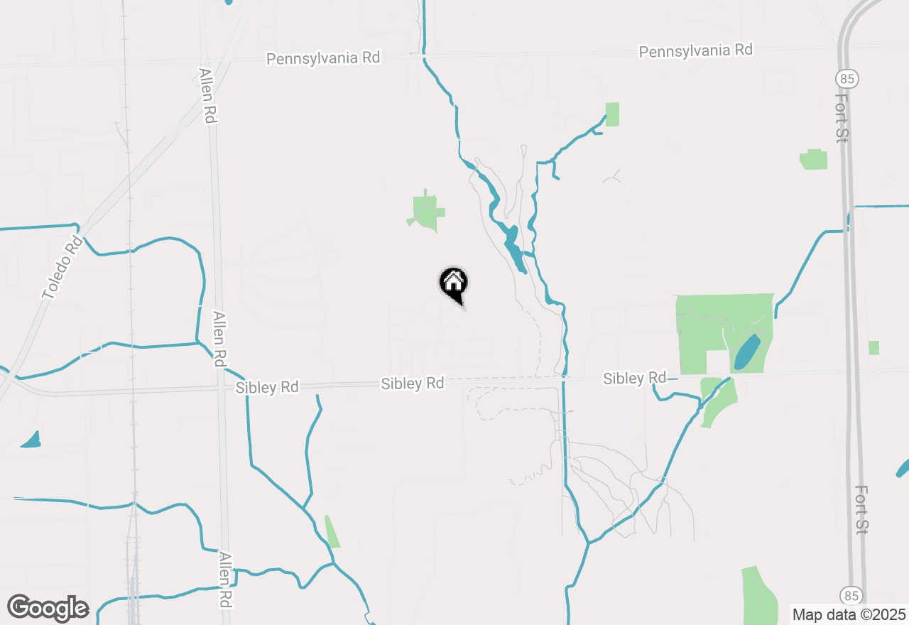 Map of 15642 Golfview Dr, Riverview, MI 48193