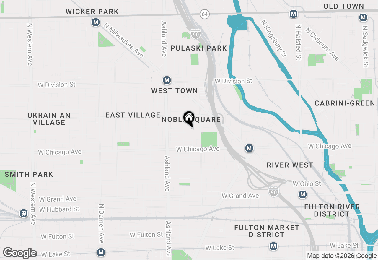 Map of 1442 W Chestnut Street #2, Chicago, IL 60642