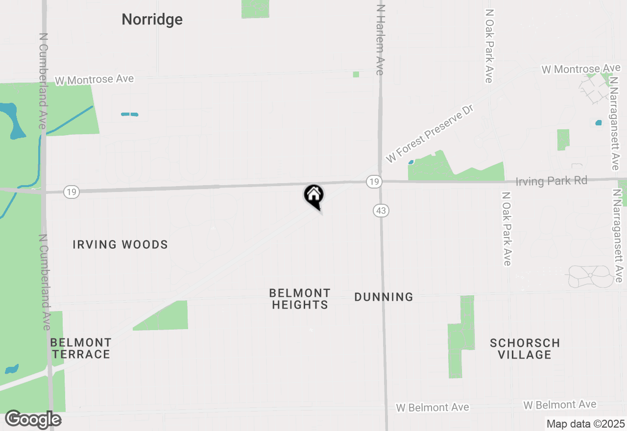 Map of 7431 W Forest Preserve Avenue, Chicago, IL 60634