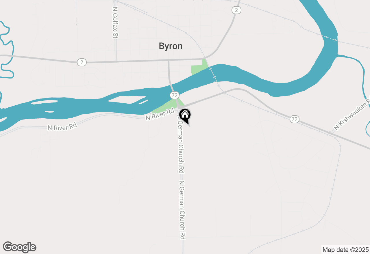 Map of 7157 N German Church Road, Byron, IL 61010