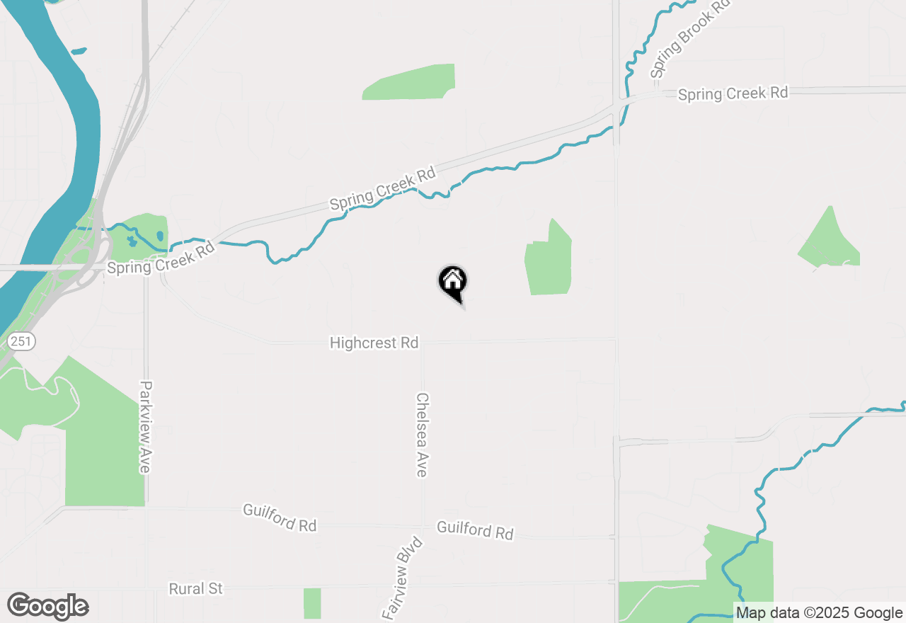 Map of 1825 Edgebrook Drive, Rockford, IL 61107