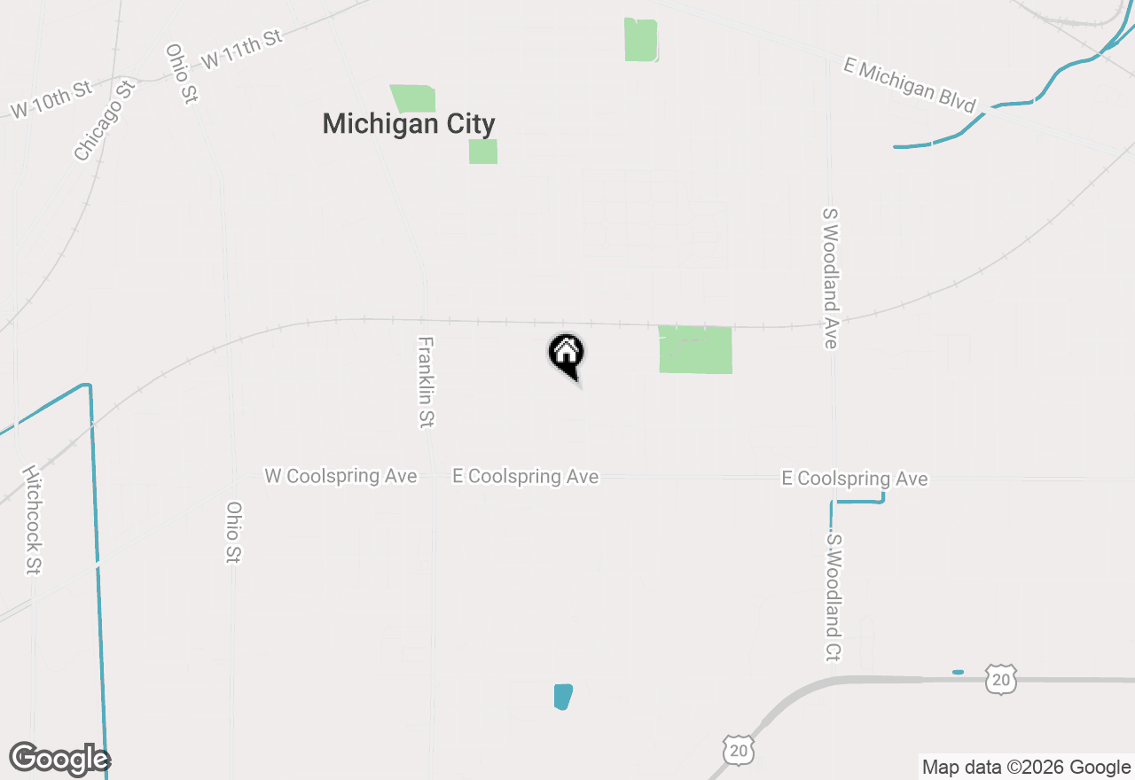 Map of 502 Wilshire Avenue, Michigan City, IN 46360