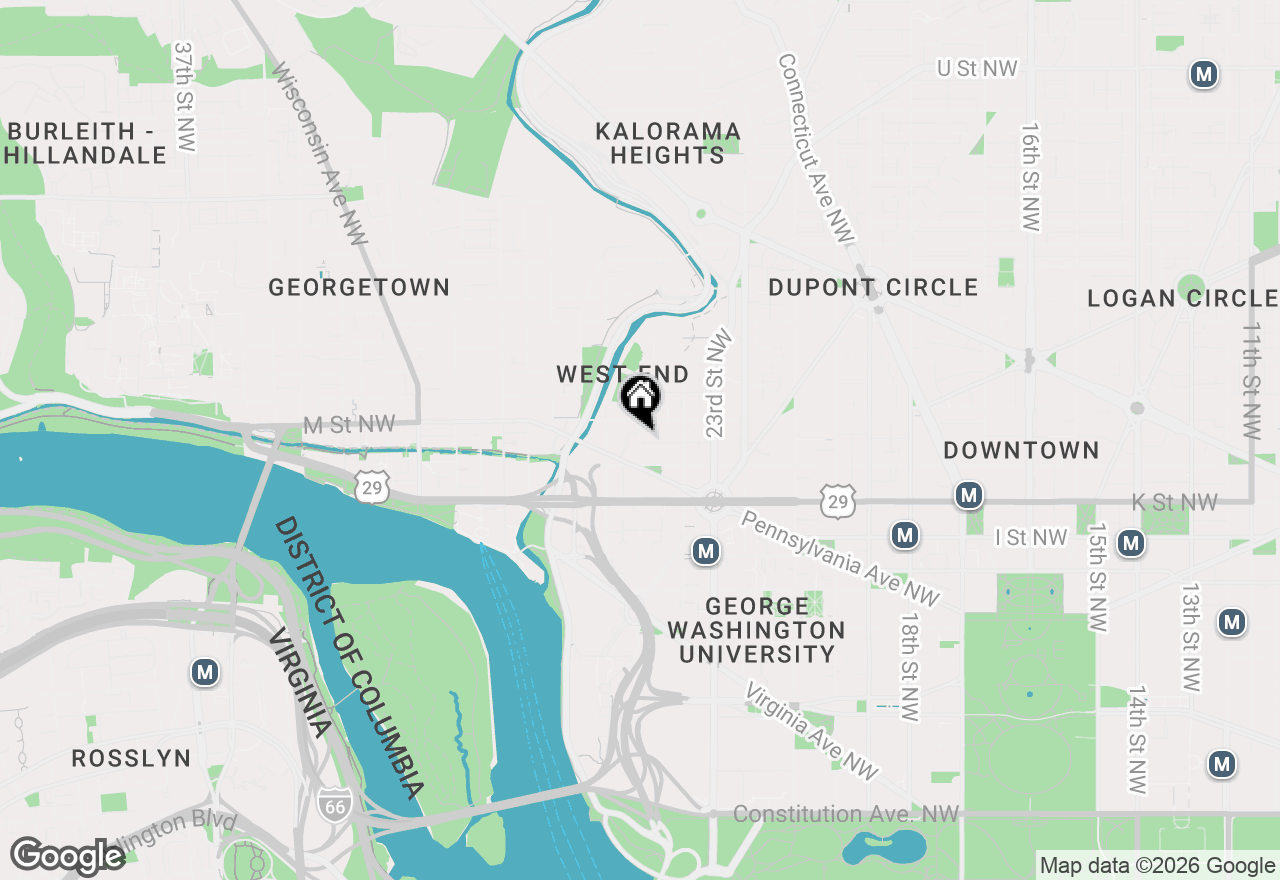 Map of 1111 25th Street Nw #812, Washington, DC 20037