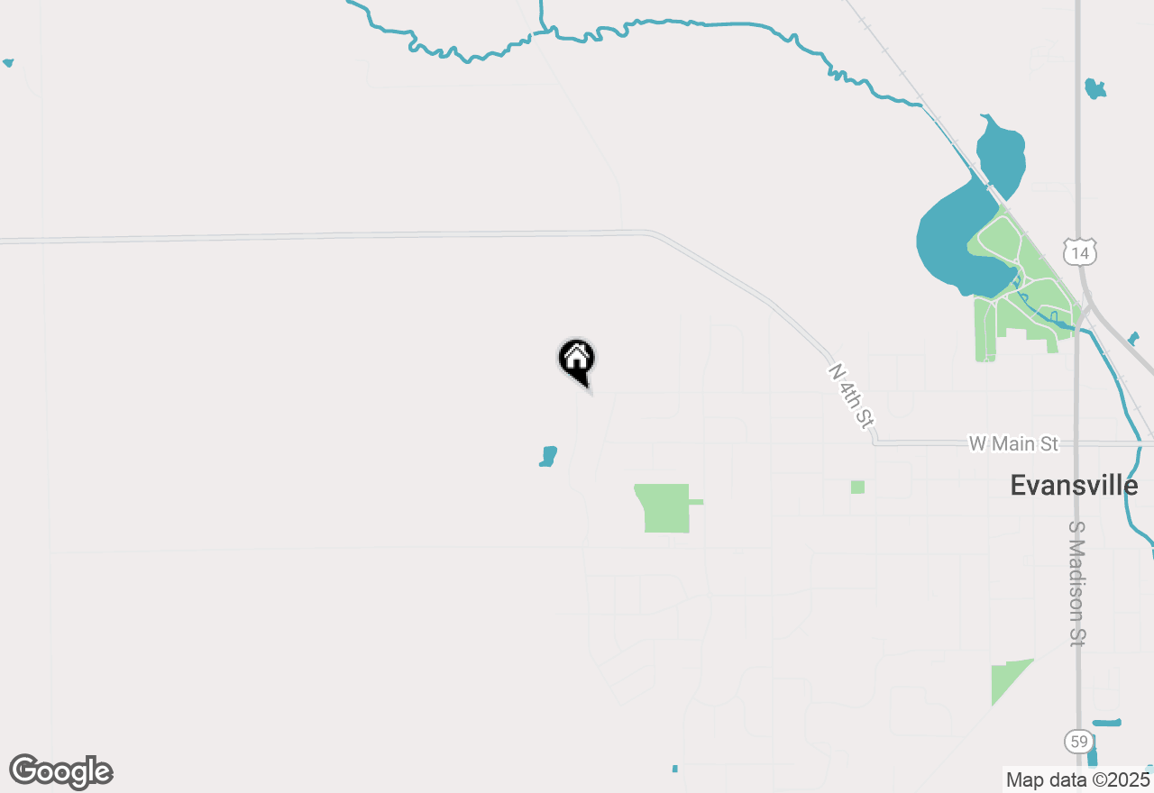 Map of 118 Windmill Ridge Road, Evansville, WI 53536