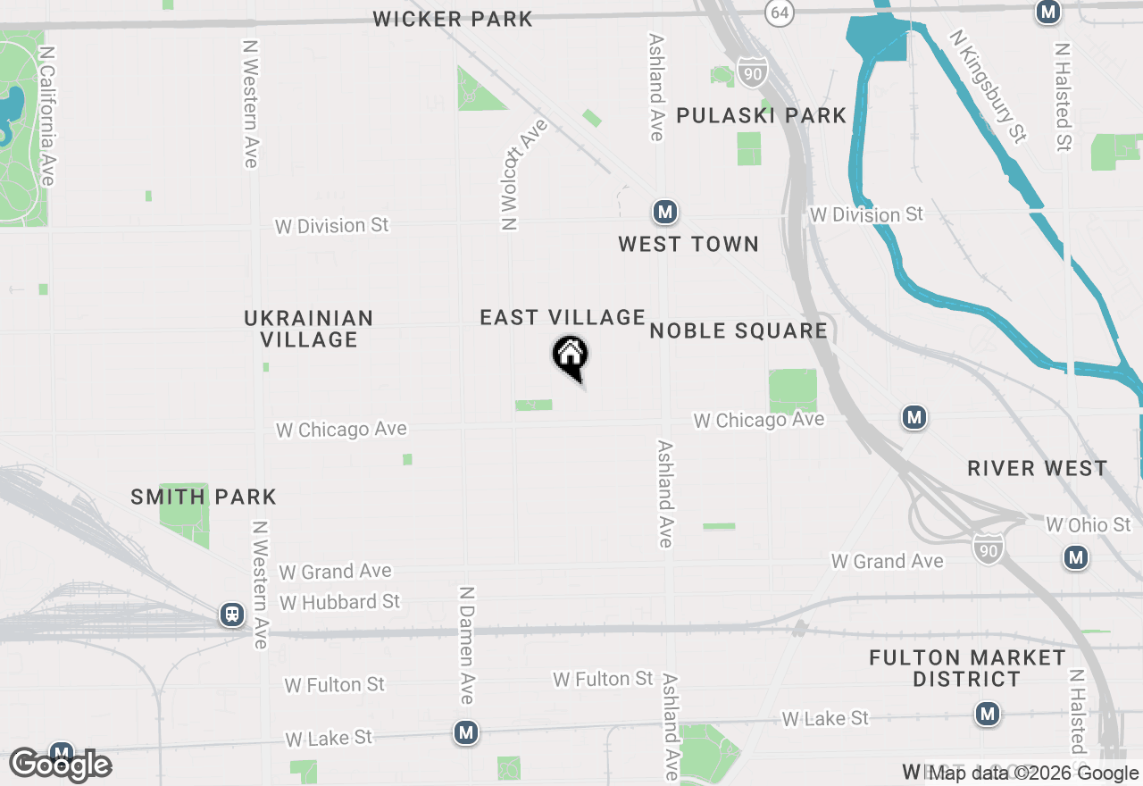 Map of 835 N Wood Street #C103, Chicago, IL 60622