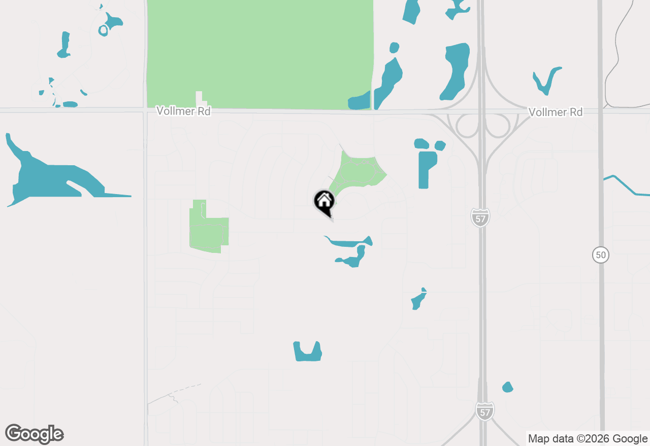 Map of 5747 Allemong Drive, Matteson, IL 60443