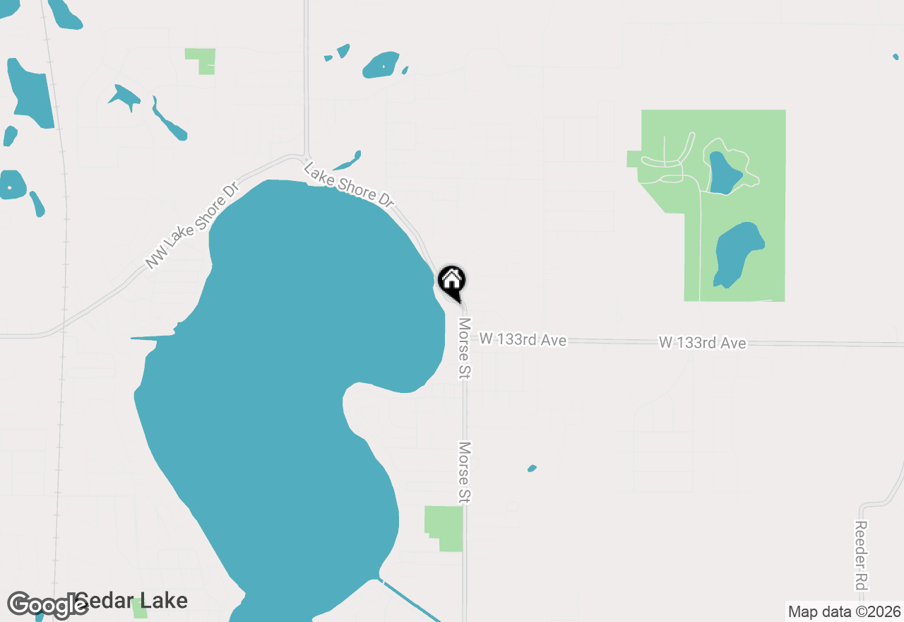 Map of 13234 E Lakeshore Drive #K-302, Cedar Lake, IN 46303