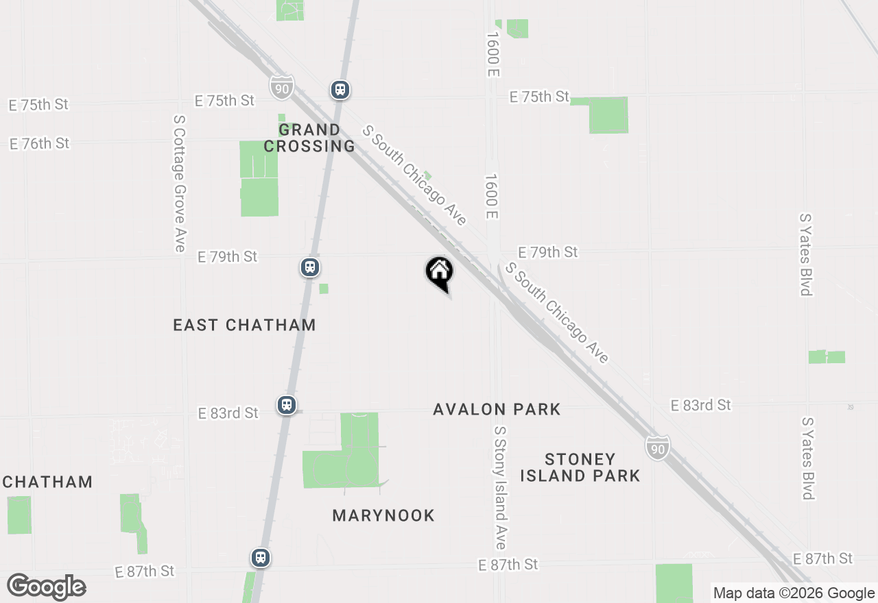 Map of 8011 S Dante Avenue, Chicago, IL 60619