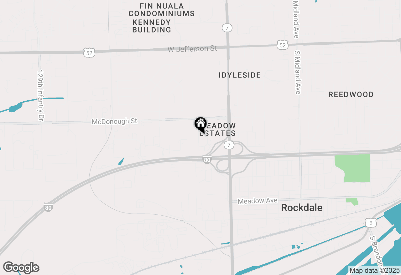 Map of 511 W Bellarmine Drive #D, Joliet, IL 60436