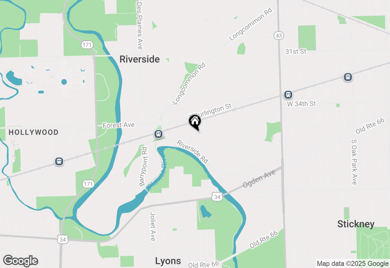 Map of 102 Lawton Road, Riverside, IL 60546