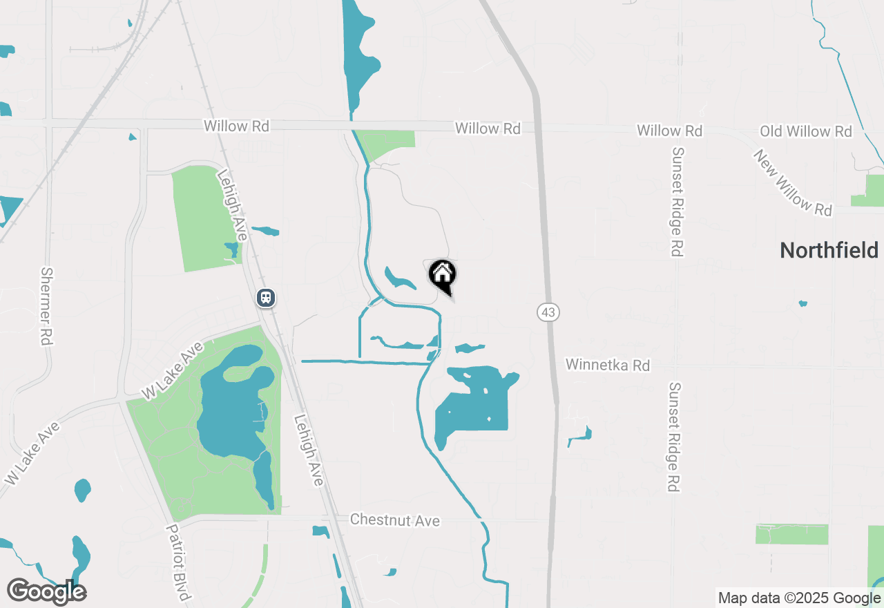 Map of 99 S Branch Road, Northfield, IL 60093