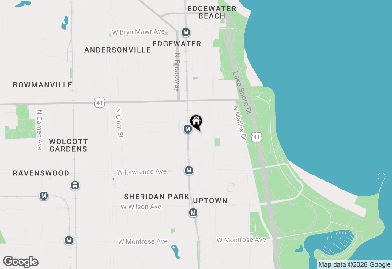 Map of 4943 N Winthrop Avenue #3, Chicago, IL 60640