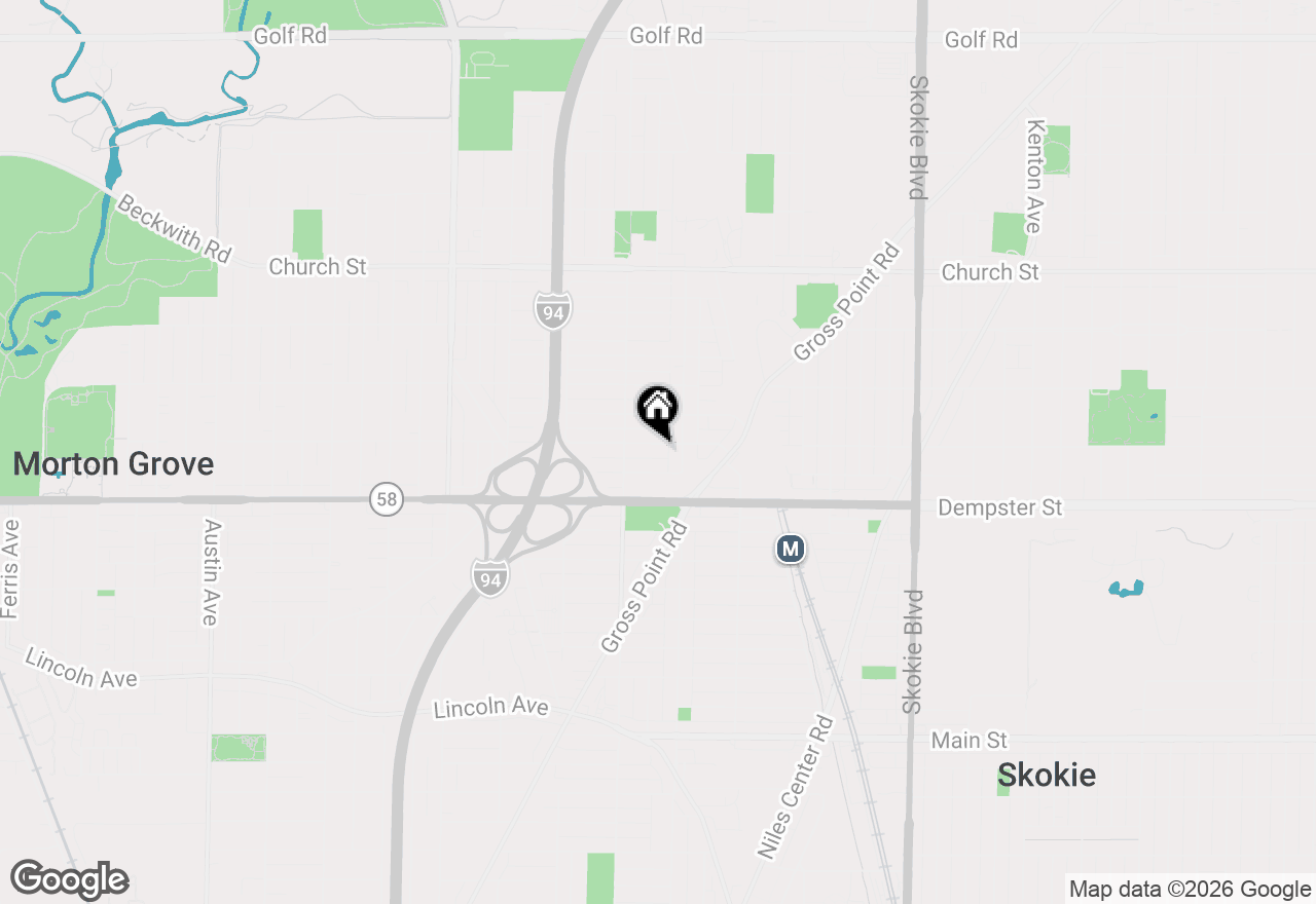 Map of 5225 Greenwood Street, Skokie, IL 60077