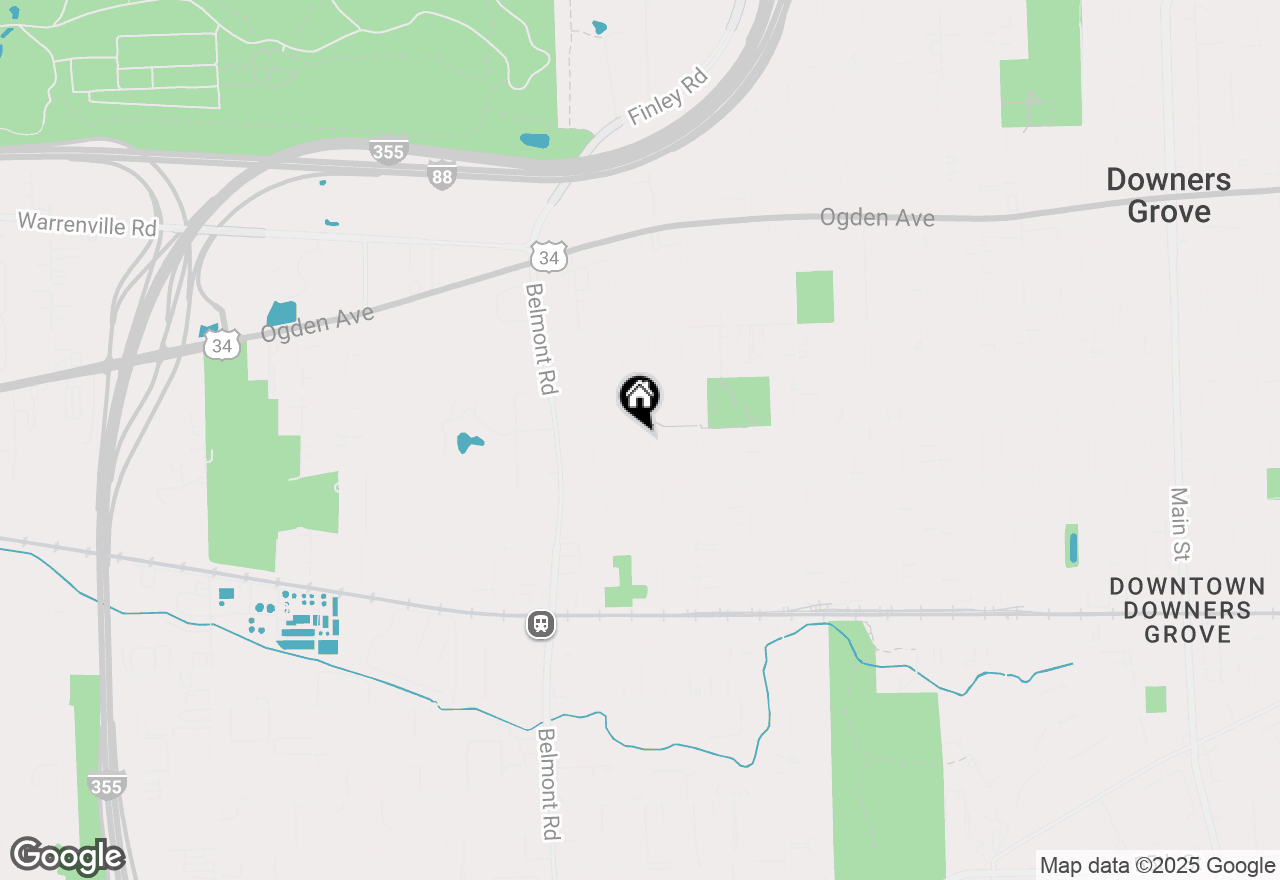 Map of 4704 Woodward Avenue, Downers Grove, IL 60515