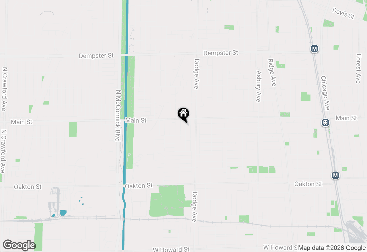 Map of 826 Brown Avenue, Evanston, IL 60202