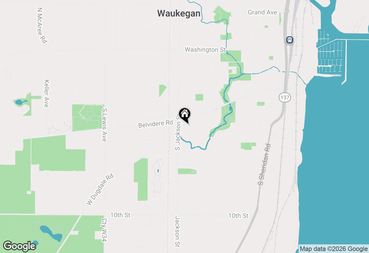 Map of 516 S Victory Street, Waukegan, IL 60085