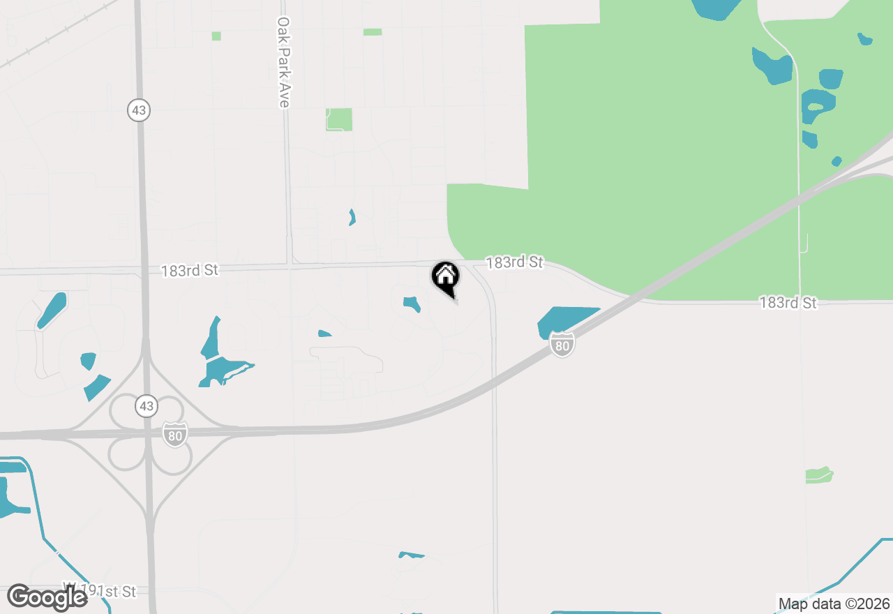 Map of 18423 Pine Cone Drive #3, Tinley Park, IL 60477