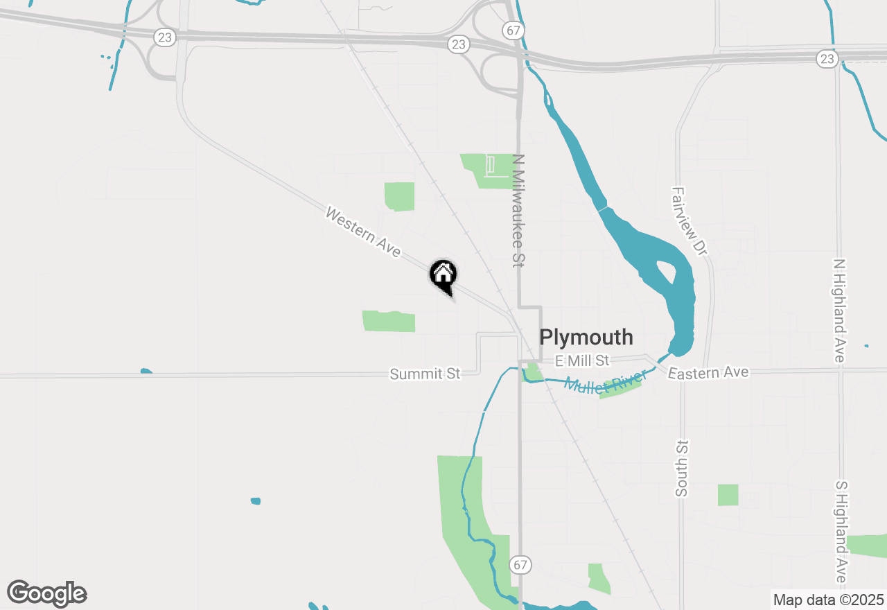 Map of 311 Park St, Plymouth, WI 53073