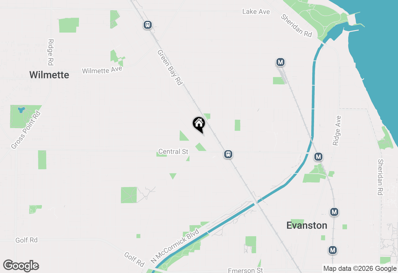 Map of 2666 Prairie Avenue #B, Evanston, IL 60201