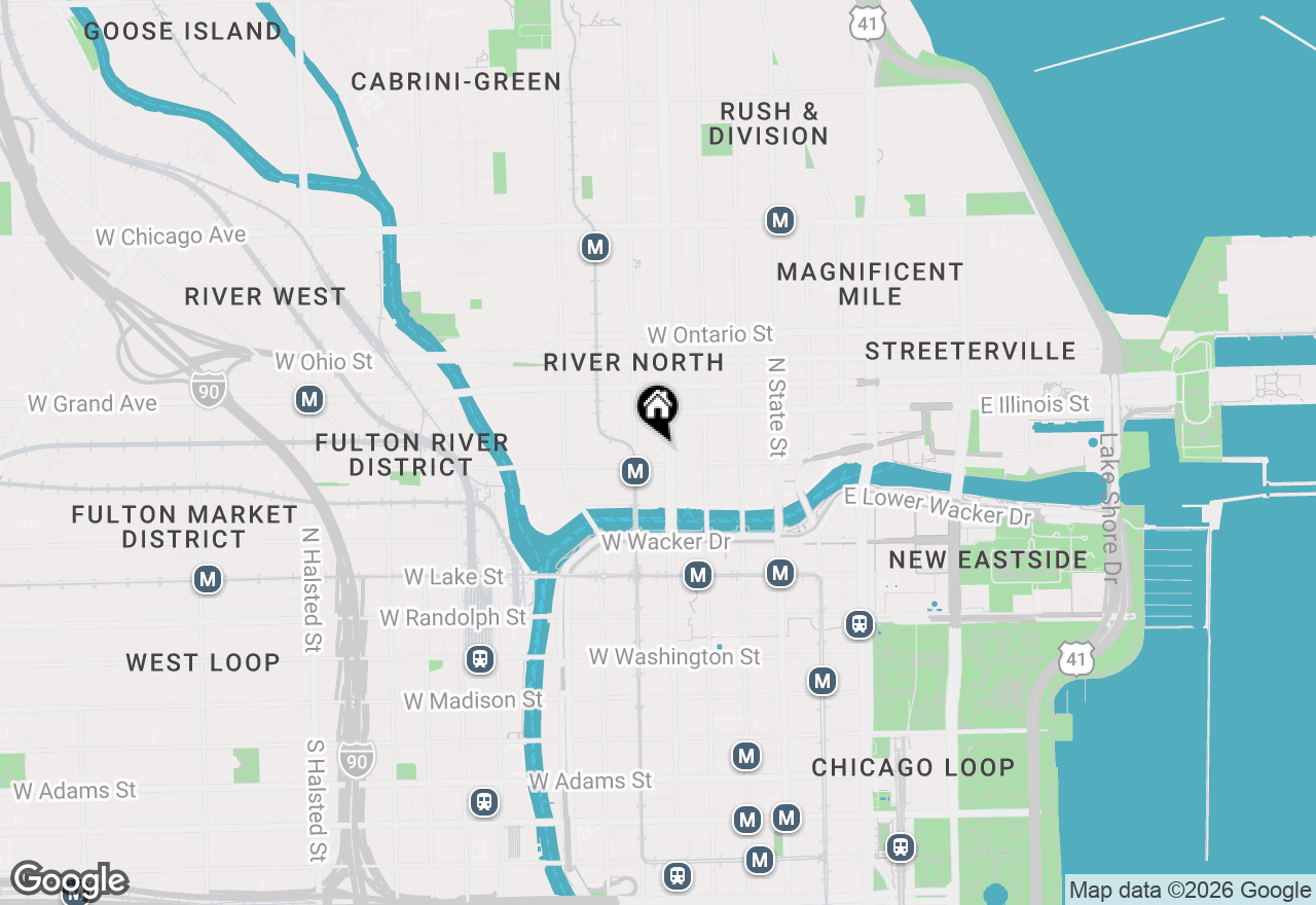 Map of 400 N Lasalle Drive #3107, Chicago, IL 60654