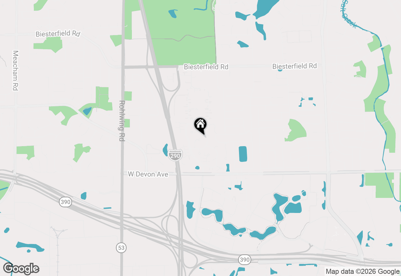 Map of 850 Spring Creek Court, Elk Grove Village, IL 60007