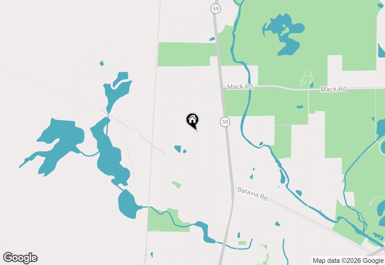 Map of 30w071 Elmwood Court, Warrenville, IL 60555