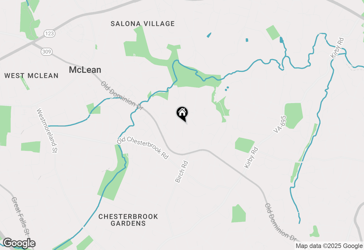 Map of 1584 Highland Glen Place, Mclean, VA 22101