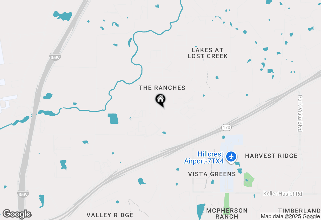Map of 13421 Lost Spurs Road, Fort Worth, TX 76262